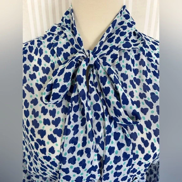 Vintage Givenchy Sport 3 Piece Skirt Set Blue Floral Print Women’s Size 8 - Picture 4 of 11